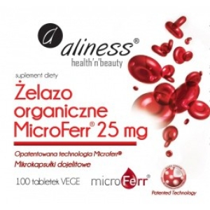 Żelazo organiczne MicroFerr® 25 mg x 100 tabletek VEGE