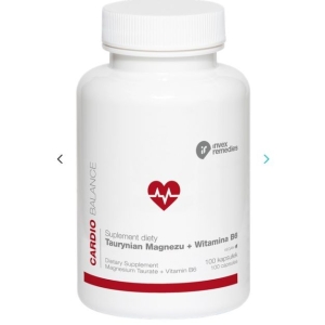 Taurynian magnezu, witamina B6 - 100 kapsułek