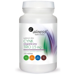 Cynk Organiczny Trio 15 mg x 100 tabl.