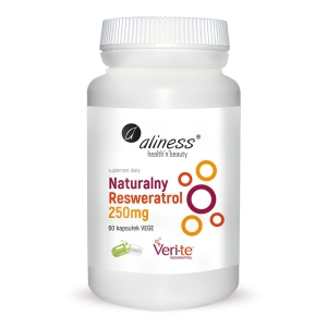 Naturalny Resweratrol Veri-Te 250mg x 60 Vege kap.