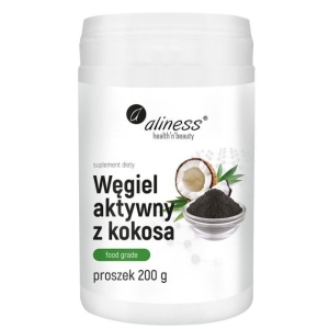 Węgiel aktywny z kokosa " FOOD GRADE" proszek 200 g