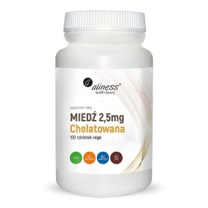 Miedź chelatowana 2,5 mg x 100 Vege tabs.