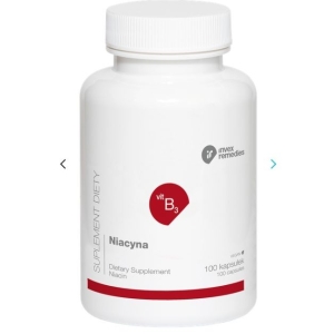 Niacyna jako amid kwasu nikotynowego - 100 kapsułek